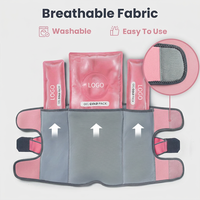 Compresse de gel réutilisable à prix d'usine pour les douleurs au genou et la récupération articulaire avec housse en nylon, enveloppe froide pour les blessures sportives, conforme ROHS