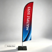 Drapeau publicitaire extérieur robuste Triton à coutures renforcées pour bannières publicitaires
