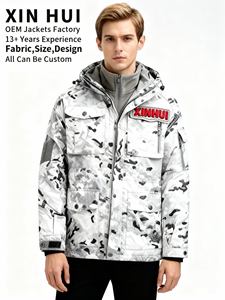 Chaqueta Bomber para Hombre, Invierno, Exterior, Sólida, Servicio ODM OEM 2026, Personalizable, Multibolsillos, Impermeable, Exterior de Poliéster, Interior Extraíble - Product Image 2