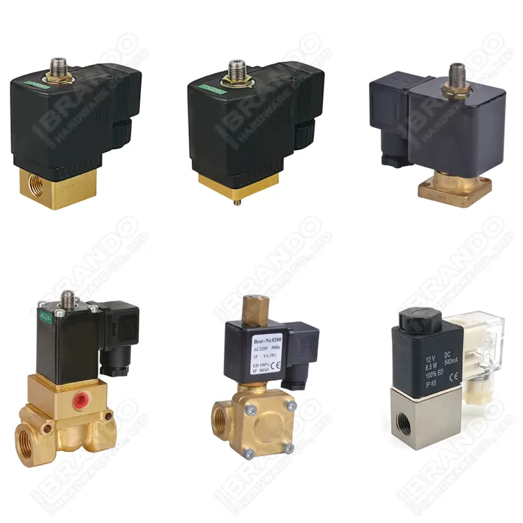 Oil Free Screw Air Compressor Spare Parts Unloader Drain Solenoid Valve 2 3 Way Normally Closed Open 6014 0400
