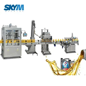 Lubricating Engine Oil Filling Capping Sealing Machine Equipment Plant Factory Production Line Price