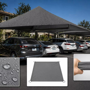 <span class=keywords><strong>Voile</strong></span> <span class=keywords><strong>d</strong></span>'<span class=keywords><strong>ombrage</strong></span> imperméable en polyester Oxford 4x6 personnalisable, résistante aux UV, pour parking, patio, protection solaire extérieure - Product Image 2