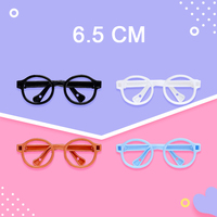 2025 haute qualité poupée Mini lunettes de soleil mignon dessin animé lunettes cadres lunettes de Ski Protection contre le vent et lunettes anti-poussière