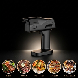 Pistolet à fumée 2-en-1 pour cocktails et aliments - Infuseur de fumée et d'arômes pour bar à domicile, barbecue et <span class=keywords><strong>restaurant</strong></span> - Product Image 2