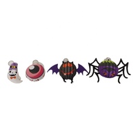 Peluche de 10cm Halloween Fantôme Zombie Personnalisable Noir Araignée Citrouille Visage Grands Yeux Injectés de Sang PP Coton