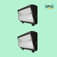 Lampe murale LED extérieure étanche IP65 50 000 heures, 500k IK10 80W, en aluminium et polycarbonate, pour jardin