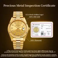 Seagull Oriente Series Luxury Diamond Gold Montres mécaniques automatiques Montre-bracelet de marque supérieure 7055V/7055VL pour alliage lumineux