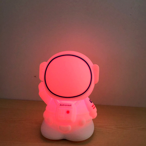Lámpara de ambiente para dormitorio, <span class=keywords><strong>astronauta</strong></span> de cabecera, luz Led de silicona suave para niños - Product Image 3