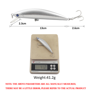 13cm/41.2g hard fishing bait minnow lure esca artificiale adatta <span class=keywords><strong>per</strong></span> la pesca in <span class=keywords><strong>mare</strong></span> della barca oceanica - Product Image 3