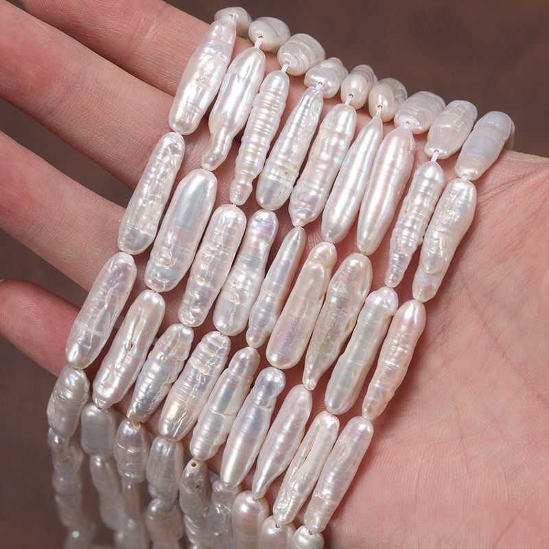 RINNTIN PP12 4A Bread Beads Pearl