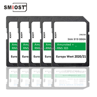 Para sistema de tarjeta SD de plástico SMIOST para Skoda RNS 315 Europa Android navegación GPS coche con cambio CID Compatible con Yeti Prakt