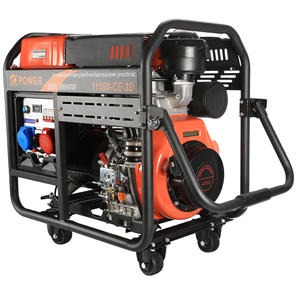 יחיד קר 7.2kw מתחיל דיזל גנרטור גלגלים מיכל דלק גדול מיכל דלק גדול מסגרת פתוחה 50/60hz 230/240v מתח dc - Product Image 3