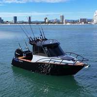 6.25m Gospel V Hull Bateau de pêche en aluminium avec moteur hors-bord Petite cabine ouverte pour les loisirs sportifs pour les voyages de pêche en mer