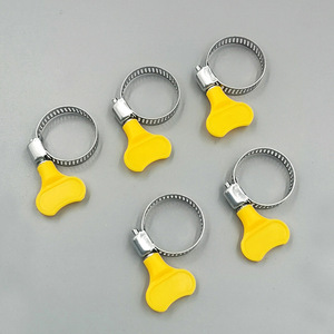 Wholesale plastic handle hose clamps, small American-style hand-tightening clamps, gas pipe <b>fasteners</b>, water pipe <b>fasteners</b>, - Product Image 3