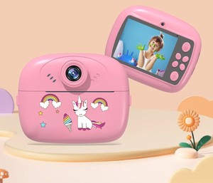 2.4 inç Çift Lensli Sınır Ötesi Çocuklar İçin Anında Baskı Yapan Video Oyunlu Akıllı Çocuk Dijital Kamerası Anında Baskı Kamerası Noel Hediyesi Olarak - Product Image 2