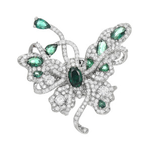 Acessórios de Corsage Borboleta Esmeralda de Alta Qualidade para Crianças, Alfinetes com Fecho Magnético, Luxo Leve e Exquisito - Product Image 5