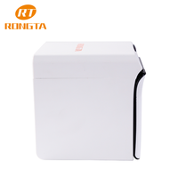 RONGTA Printer penerimaan POS 80mm, Printer Mini USB 300mm/S dengan laci pemotong otomatis, mendukung ESC/POS kompatibel dengan Wins/MAC