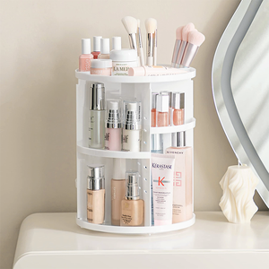Organizador de maquillaje giratorio 360 al por mayor para mostradores, estantes de tocador, organizadores de baño y almacenamiento - Product Image 3