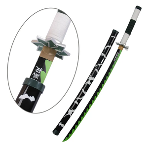 Venta caliente Anime espada Demon Slayer Kaigaku Muichirou Sanemi <span class=keywords><strong>Shinobu</strong></span> seguridad Samurai juguete <span class=keywords><strong>Katana</strong></span> espadas para Cosplay jugando niños - Product Image 5