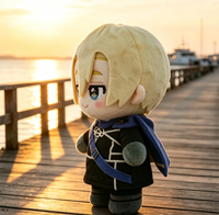 Poupée en peluche personnalisée pour périphériques de jeu, élégante poupée chevalier anime pour personnages de jeux, taille personnalisable pour vos créations