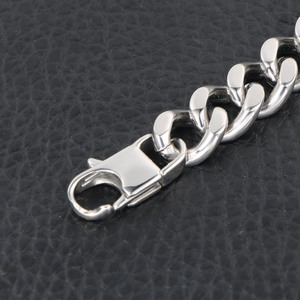 Bracelet en acier inoxydable pour hommes, chaîne géométrique, 22.5Cm, Style Rock Hip Hop, bijoux cadeau - Product Image 4