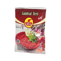 Pâte de piment épicée Finna Sambal Uleg Teri aux anchois, sachet en vrac, condiment culinaire traditionnel indonésien de qualité supérieure