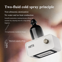 Diffuseur d'huiles essentielles sans eau en bois de hêtre - Diffuseur portable pour hôtel, batterie rechargeable, capacité de 10 à 50 ml