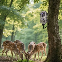 Support de montage sur arbre pour caméra de chasse en métal robuste avec vis de 1/4 pouce, support rotatif réglable à 180 degrés, panneau solaire