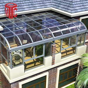Cadre moderne d'alliage d'aluminium de véranda de stratifié gâché avec le toit en verre trempé pour résidentiel - Product Image 1