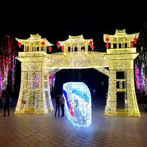 Christmas Gateway Light Decoration Available as <b>Castle</b> Style Bridge Style and Other Creative Entrance Forms - Product Image 1