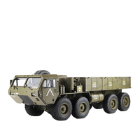 Haute vitesse 2.4G 16CH RC voiture modèle 1/12 camion militaire haute qualité métal télécommande jouet pour enfants avec lumières