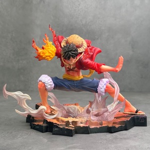 Figurine Luffy en PVC <span class=keywords><strong>de</strong></span> 17 cm <span class=keywords><strong>avec</strong></span> <span class=keywords><strong>chapeau</strong></span> <span class=keywords><strong>de</strong></span> <span class=keywords><strong>paille</strong></span>, grande taille, cadeau idéal pour les collectionneurs <span class=keywords><strong>de</strong></span> mangas, jouet pour l'affichage sur étagère ou en vitrine, décoration. - Product Image 1