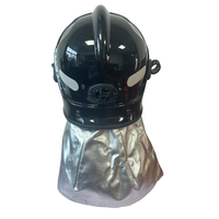 Casque/équipement de sécurité pour pompier PA66 rouge/noir/blanc/jaune de qualité supérieure avec module d'éclairage intégré et deux visières pour le sauvetage