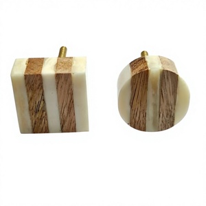 Hot Selling Decorative Round <b>Knobs</b> Furniture Wardrobe Drawer Cabinet Dresser Doors Resin Wood Marble Terrazzo Handle <b>Knobs</b> - Product Image 1