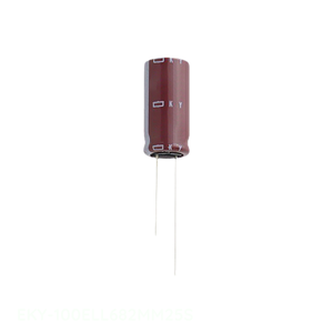 ตัวเก็บประจุแบบ Through Hole ยี่ห้อ Manufacturer Channel รุ่น 6.8 mF EKY-100ELL682MM25S ชนิด CAP ALUM 10V POLAR - Product Image 1