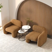 Fauteuil simple de style nordique avec un design simple et créatif, mobilier de salle à manger et de loisirs pour hôtel, fauteuil moderne en tissu pour salon
