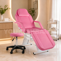 Salon de Massage Chaise de Tatouage Lit de Beauté avec Panier de Rangement Table de Massage Professionnelle Équipement de Salon de Spa pour le Visage Cire de Spa