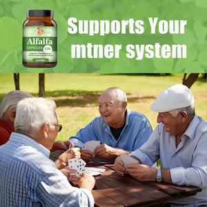 Cápsulas de Alfalfa de Marca Privada OEM para el Bienestar General, Ayuda a la Energía y la Resistencia, 900 mg, Cápsulas de Suplemento Herbal de Alfalfa Orgánica - Product Image 6