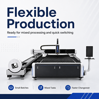 Machine de découpe laser à fibre intégrée pour tubes, découpeuse CNC pour tubes ronds, tubes carrés et profilés métalliques