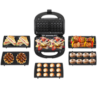 AOJA-Machine à 4 tranches de sandwich 1400W pour toute la famille, design à la mode