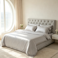 Parure de lit en fibre de Tencel 100% naturelle de haute qualité, couleurs unies, taille Queen et King, ensembles de draps en coton, vente en gros