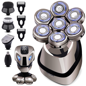Kit de Aseo Masculino, Recortadora de Barba 7D, Afeitadora Eléctrica Recargable Profesional, Portátil, Impermeable, 5 en 1 - Product Image 1