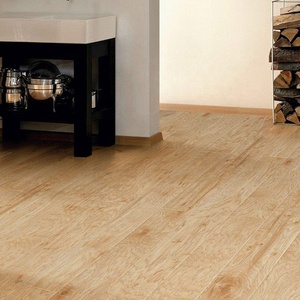 Tablón de vinilo con acabado de grano de madera, 5mm, impermeable, cierre de clic <span class=keywords><strong>flotante</strong></span>, entrelazado, tablón de núcleo rígido, suelo laminado, Spc - Product Image 1
