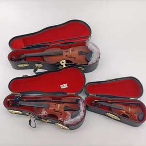 مصغرة الآلات الموسيقية مع حالة شكل مختلف الكمان أداة عزف موسيقى - Product Image 1