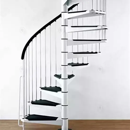Design moderne en fonte de métal nouveau Design Structure en acier inoxydable d'occasion verre à vendre escalier en spirale