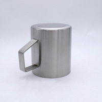 Tasses à double paroi en acier inoxydable, 100% sans BPA, tasse à café et à thé en métal 400ml