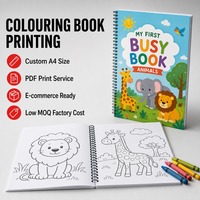 Livre de coloriage pour enfants à spirale, service d'impression PDF FBA, impression personnalisée à domicile, faible MOQ, impression de livres