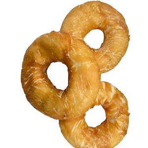 Friandises pour chiens OEM : Donuts à la viande de poulet enveloppés de peau de bœuf, à haute teneur en protéines, pour toutes les générations, 200g - Product Image 6