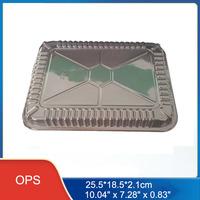 Cubiertas de Plástico para Recipientes de Aluminio, Tapas Transparentes Desechables para Bandejas de Aluminio, Tapas de Domo, Cubiertas de Plástico Transparente, Resistentes