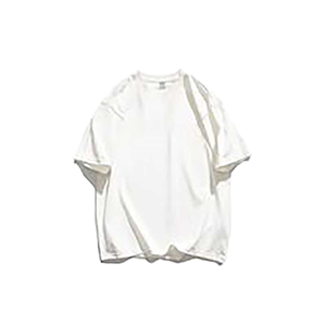 Camiseta Casual Personalizable 100% Algodón, Corte Holgado, Color Sólido, Tejido de Punto con Parches, Estilo Hip Hop, para Hombre - Product Image 2